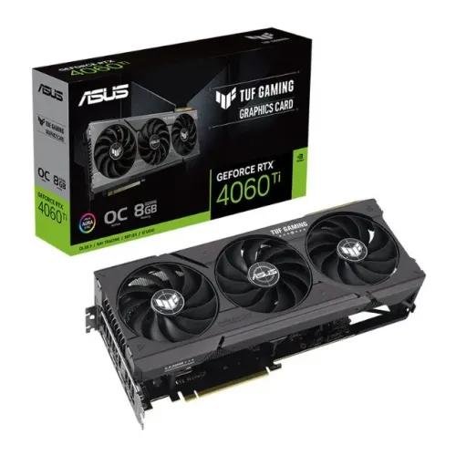 Placa de Vídeo RTX 4060 Ti OC Edition Asus TUF Gaming NVIDIA GeForce, 8GB, GDDR6, , DLSS
