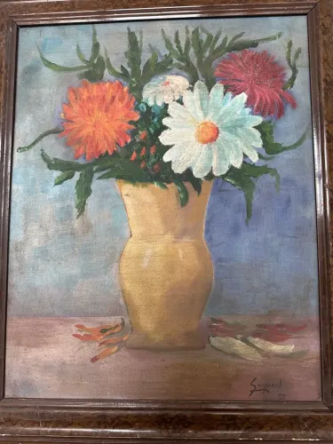Quadro floral original do pintor Guignard 