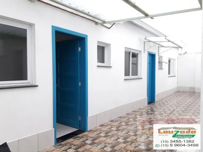 Casa para Locação em Peruíbe, Jardim Ribamar, 1 dormitório, 1 suíte, 1 banheiro, 1 vaga