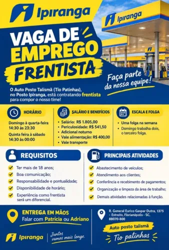 VAGA DE FRENTISTA