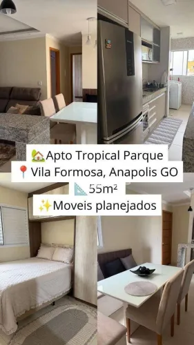 Apartamento mobiliado no Tropical Parque