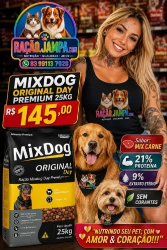 RAÇÃO MIXDOG ORIGINAL DAY PREMIUM 25KG ADULTO 