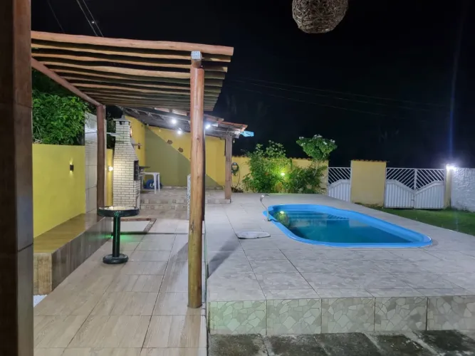 Casa 4/4 com piscina para aluguel no Condomínio Paratinga - Praia de Tairu