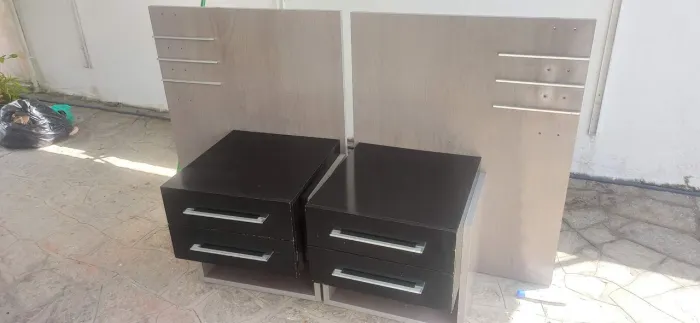 Cabeceira com criado mudo pra cama box