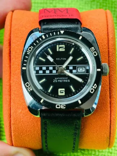 Relógio como Omega Vintage Modelo Rally Mecânico Corda Manual 1970 (Usado)