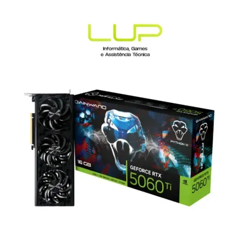 (LOJA FÍSICA) Placa de Vídeo Gainward RTX5060 Ti 16gb Python Iii Gddr7, 16GB