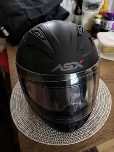 Capacete ASX City Solid Preto Fosco
