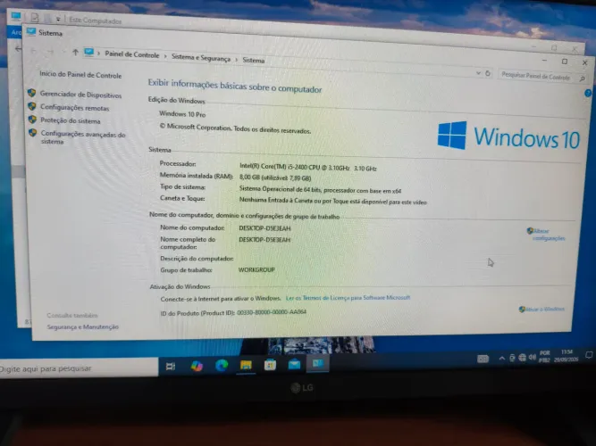 CPU @310Ghz Intel Core i5 2400