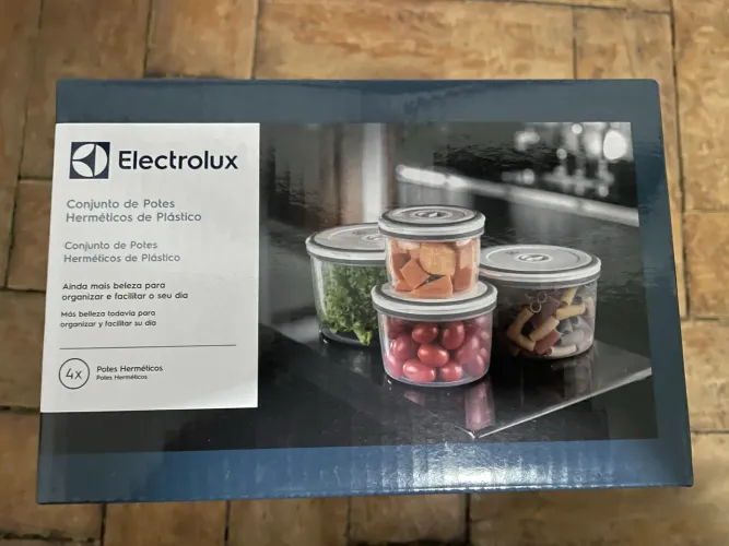 Kit 4 Potes Herméticos Electrolux Redondos