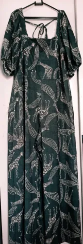 macacão feminino estampado girafa gg