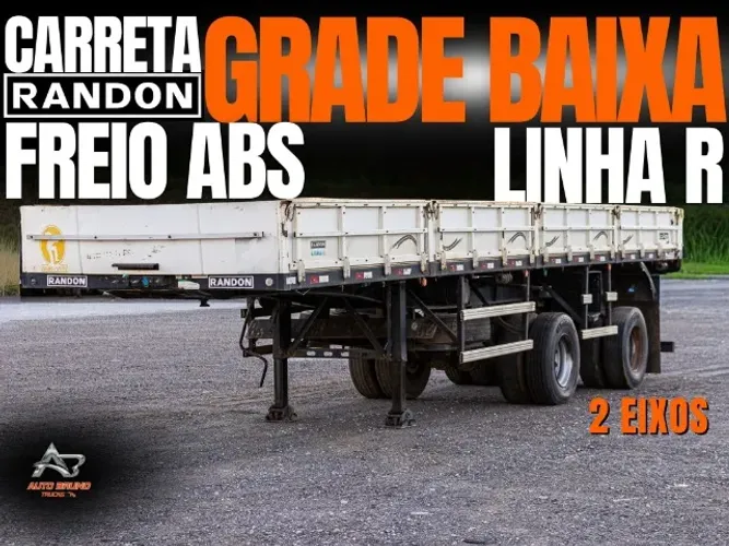 2017 Carreta Randon LINHA R 2 Eixos - Assoalho Chapeado + Freios ABS + 1º Eixo Suspensor