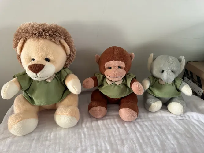Kit ursinhos Safari para nicho enxoval de bebê