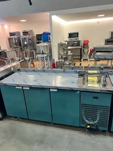 Balcão de serviço refrigerado 2m com Cuba lado direito novo pronta entrega