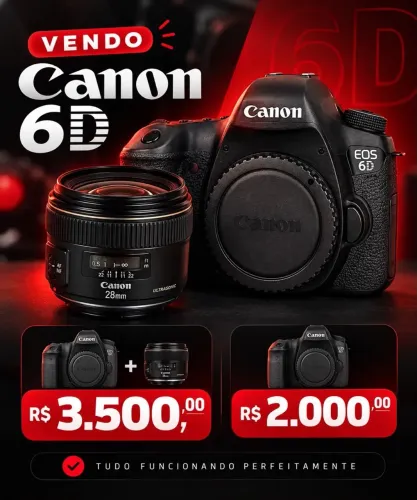Câmera canon 6d