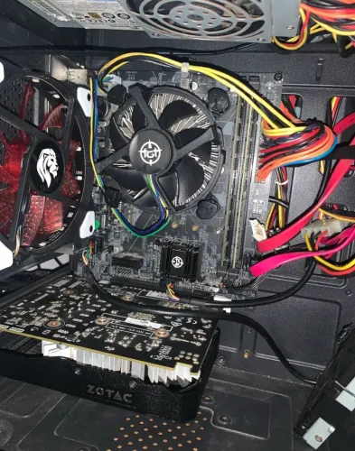 Processador, fonte e cabo dvi e hdmi 