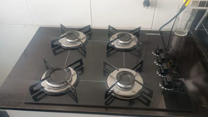 Fogão cooktop com bancada