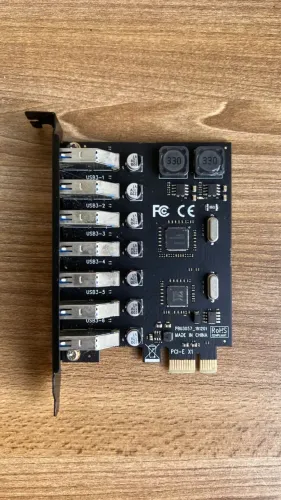 Placa usb 3.0 pci express com 7 portas usb-a 