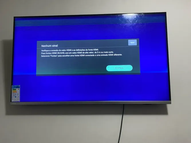 TV Smart 50 com defeito no display