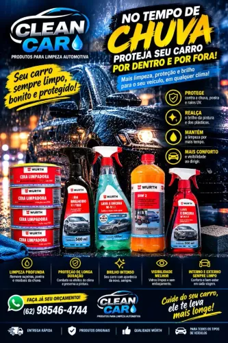 Produtos para limpeza automotiva