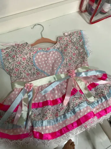Vestido infantil Junino