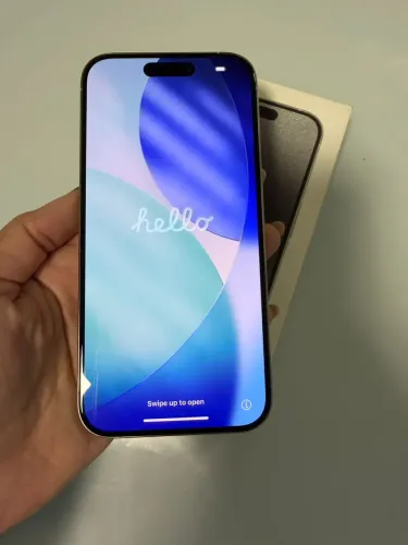 iPhone 15 Pro Titânio Natural 100% Funcional com Caixa - Impecável