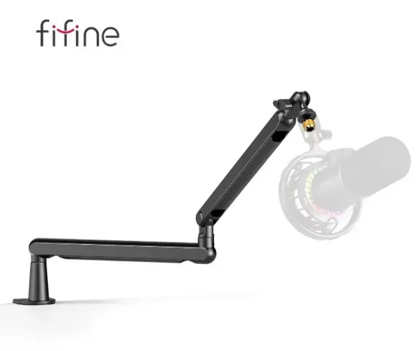 Suporte de braço Articulado FIFINE BM88 de metal - gerenciamento de cabos para microfones