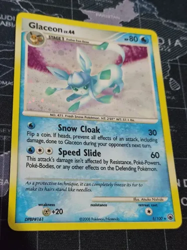 Glaceon 8/100 Diamond & Pearl Majestic Dawn 2008 Holográfico Original Pokémon TCG