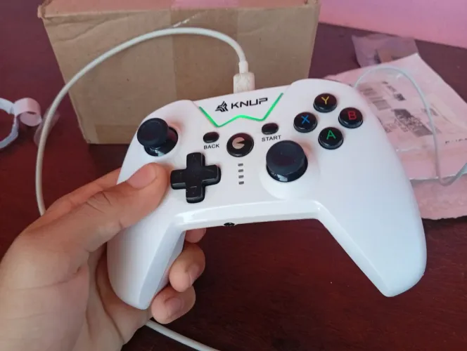 Controle compatível com PC e Xbox 360