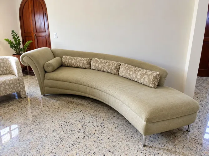 Sofá divã Lider + 2 poltronas