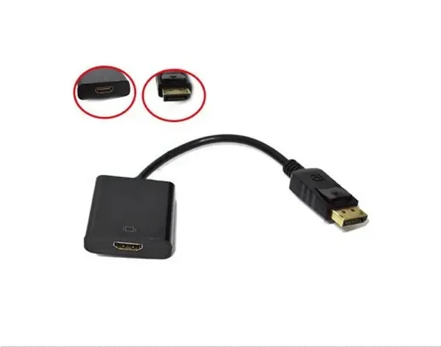Conversor Displayport M X HDMI F 15cm, Preto
