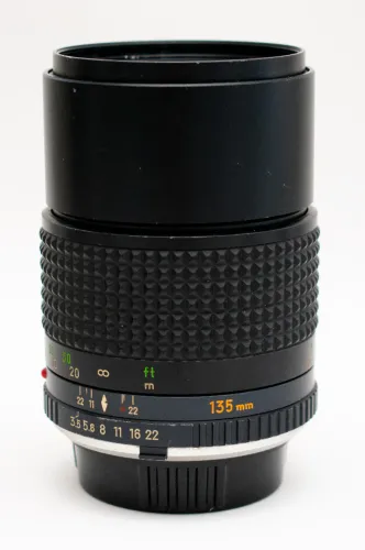 Lente Minolta MC Tele-Rokkor 135mm F3.5 Em Estado de Nova, Perfeita em Tudo