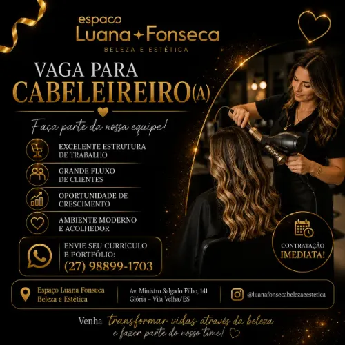 Vaga CABELEIREIRO(a)