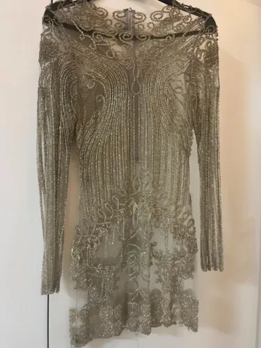Vestido de Festa Fabiana Milazzo Bordado - Tamanho 36 | Luxo