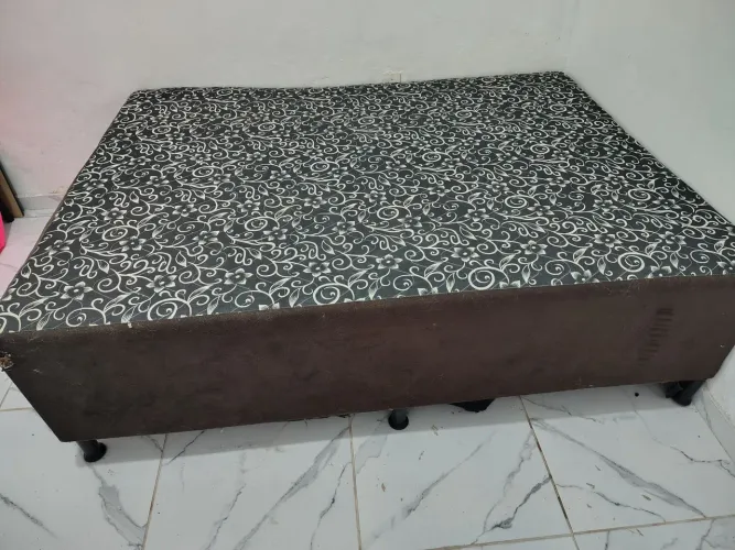 Cama Box Casal com Colchão Firme