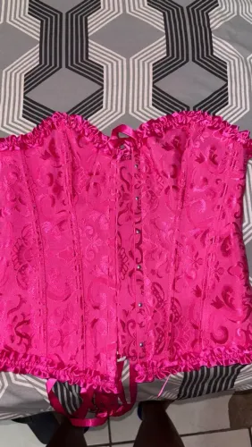 corset/espartilho estiloso rosa
