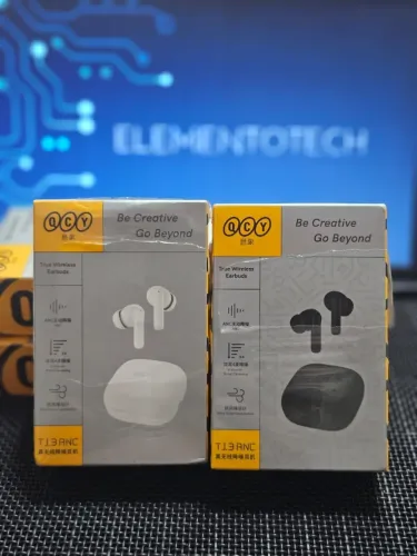 Fone de Ouvido Bluetooth QCY T13 com cancelamento de ruido Branco original lacrado.
