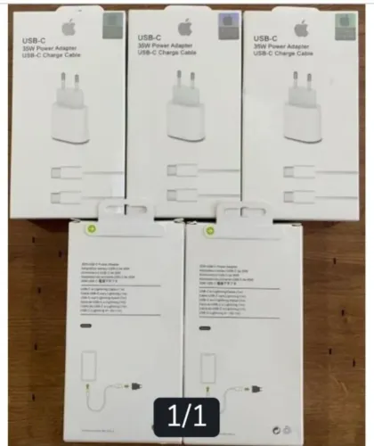 Carregador iPhone 15 16 17 35W Fonte USB-C Cabo Tipo C de 1M Original