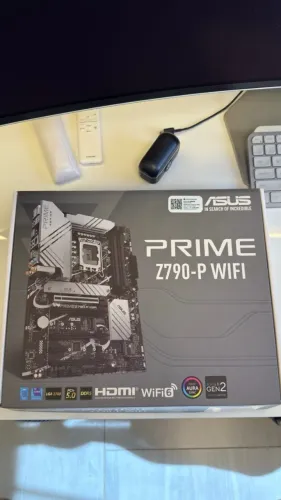 Placa-Mãe Asus Prime Z790-P WiFi DDR5 ? LGA1700, ATX, PCIe 5.0, 3x M.2, Wi-Fi 6 (com caixa
