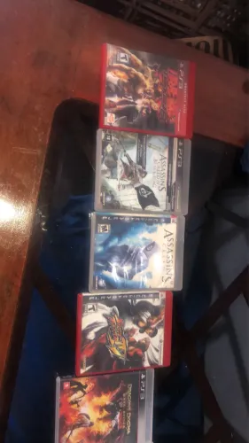 Ps3 com vários jogos sem controle não abaixo o preço