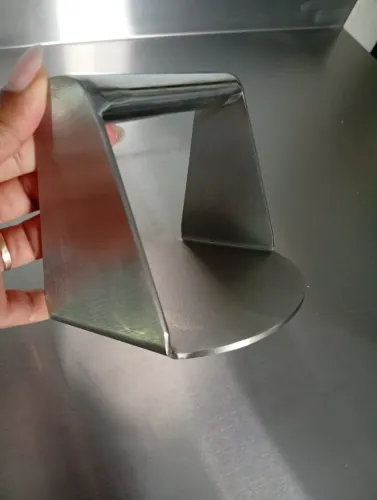 Prensa de hambúrguer em aço inox