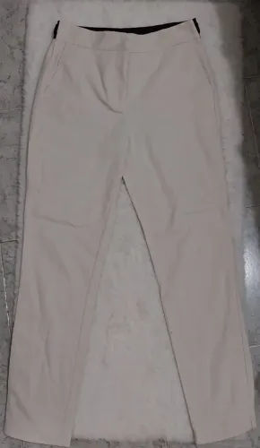 Calça feminina social/ alfaiataria zara off - white