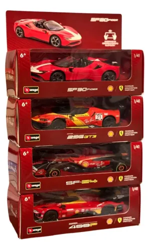 Coleção de Ferrari shell 4 carros 