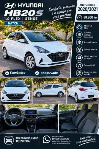 Hyundai HB20 Sense 1.0 Flex 12V MEC 2021