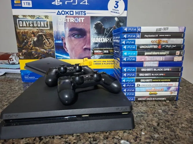 Playstation 4 slim completo