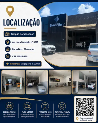 Alugo Galpão 396 m² com Mezanino | Av. Juca Sampaio | Barro Duro