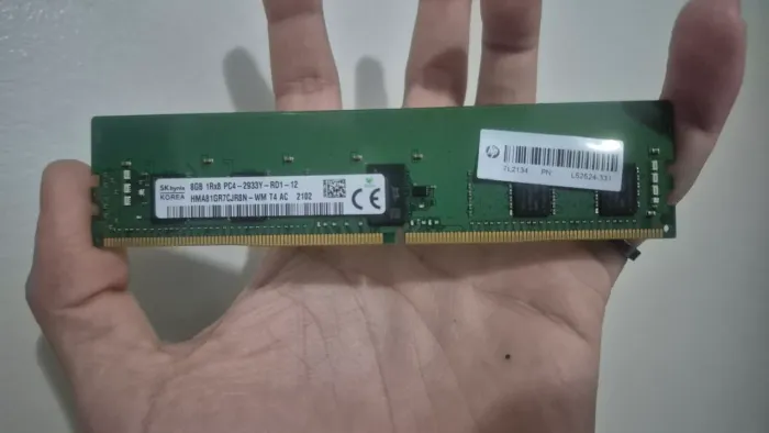 Memória ECC 8Gb 2933Mhz DDR4