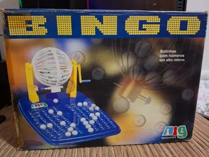 Jogo Bingo com 48 Cartelas, Nig Brinquedos - Em Excelente Estado