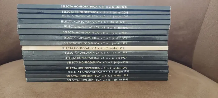 Coleção Revista Seleção Homeopathica - 16 Volumes (1995 A 2003)