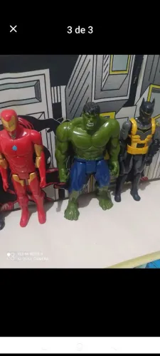 Conjuntos de 5 bonecos heróis articulados