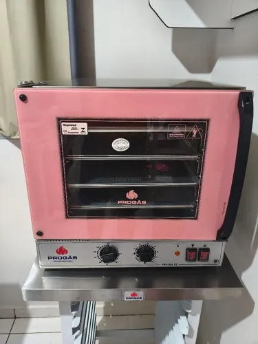 Vendo Forno Turbo Elétrico Progás PRP-004 G2 Rosa ? Completo!
